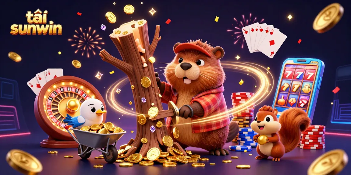 Collect coins while playing at tải sunwin, a vibrant casino atmosphere with engaging characters and gaming elements.