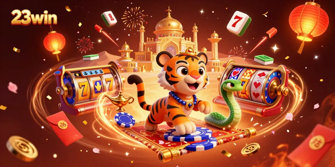 Experience big wins at 23win with vibrant gaming elements and lavish casino atmosphere.