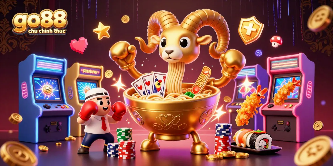 Join the fun at go88 trang chu chinh thuc with this action-packed 3D scene featuring a ramen bowl dealer.