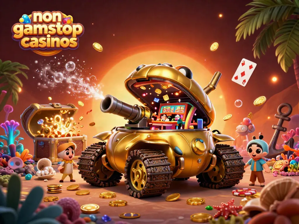 Discover the excitement of non gamstop casinos with a dynamic golden beetle tank casino scene.