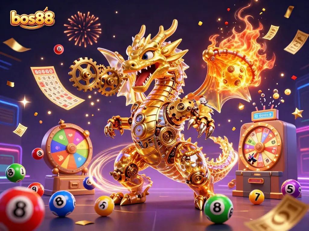Experience the excitement of bos88 with a spectacular casino scene featuring dynamic gameplay elements.