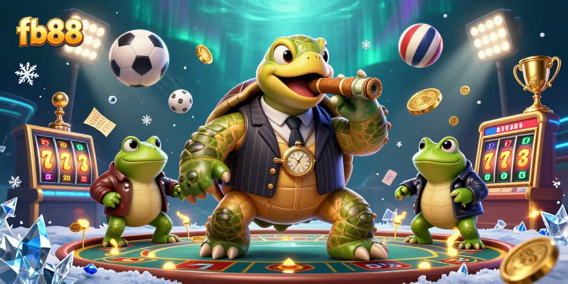 Bet on sports and master games at fb88 with a vivid 3D illustration featuring dynamic characters and elements.