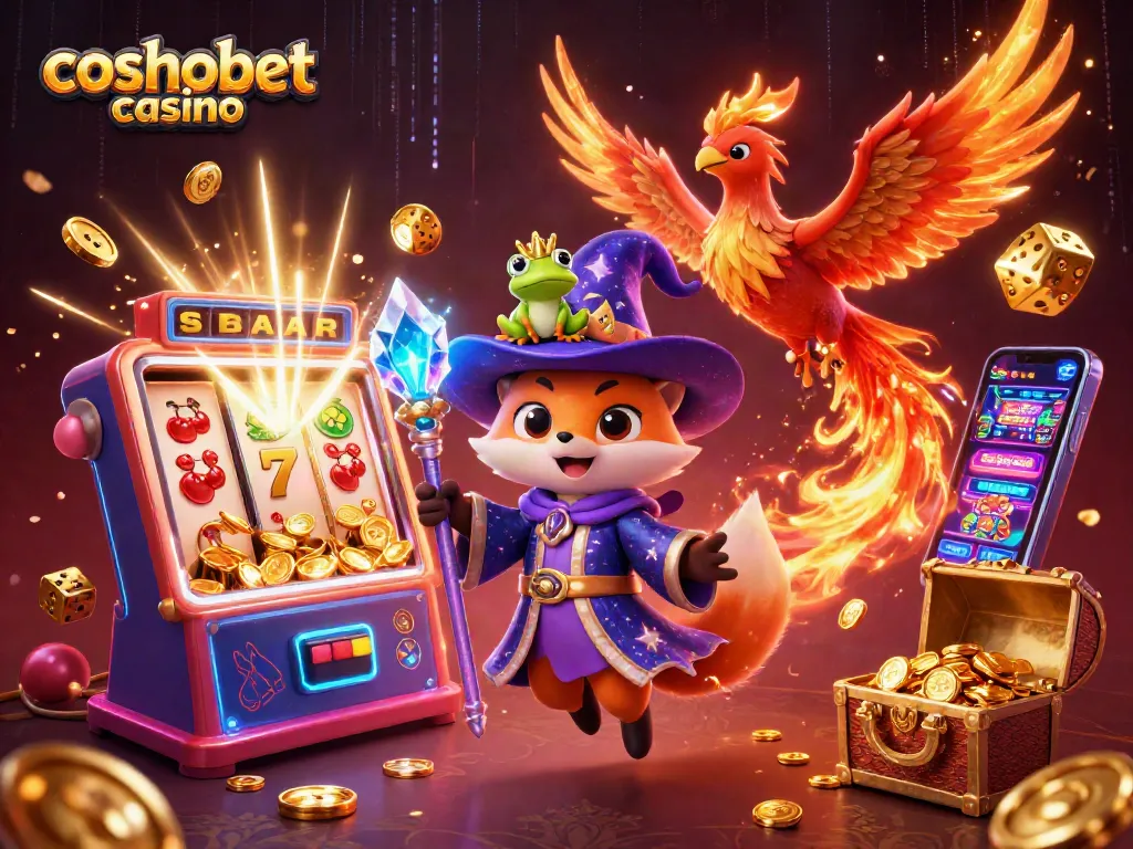 Experience the excitement of cosmobet casino with vibrant characters and dynamic gaming elements.